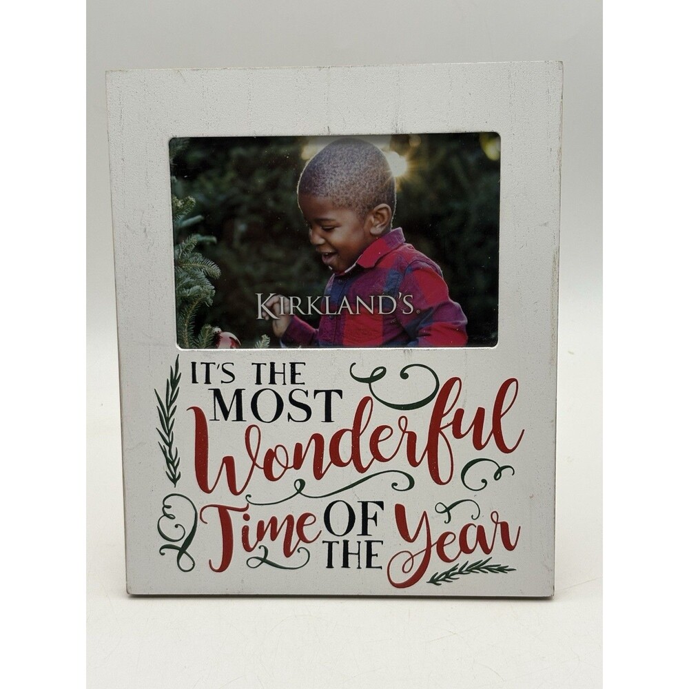 Kirklands 4x6 Picture Frame - “It’s The Most Wonderful Time” Christmas